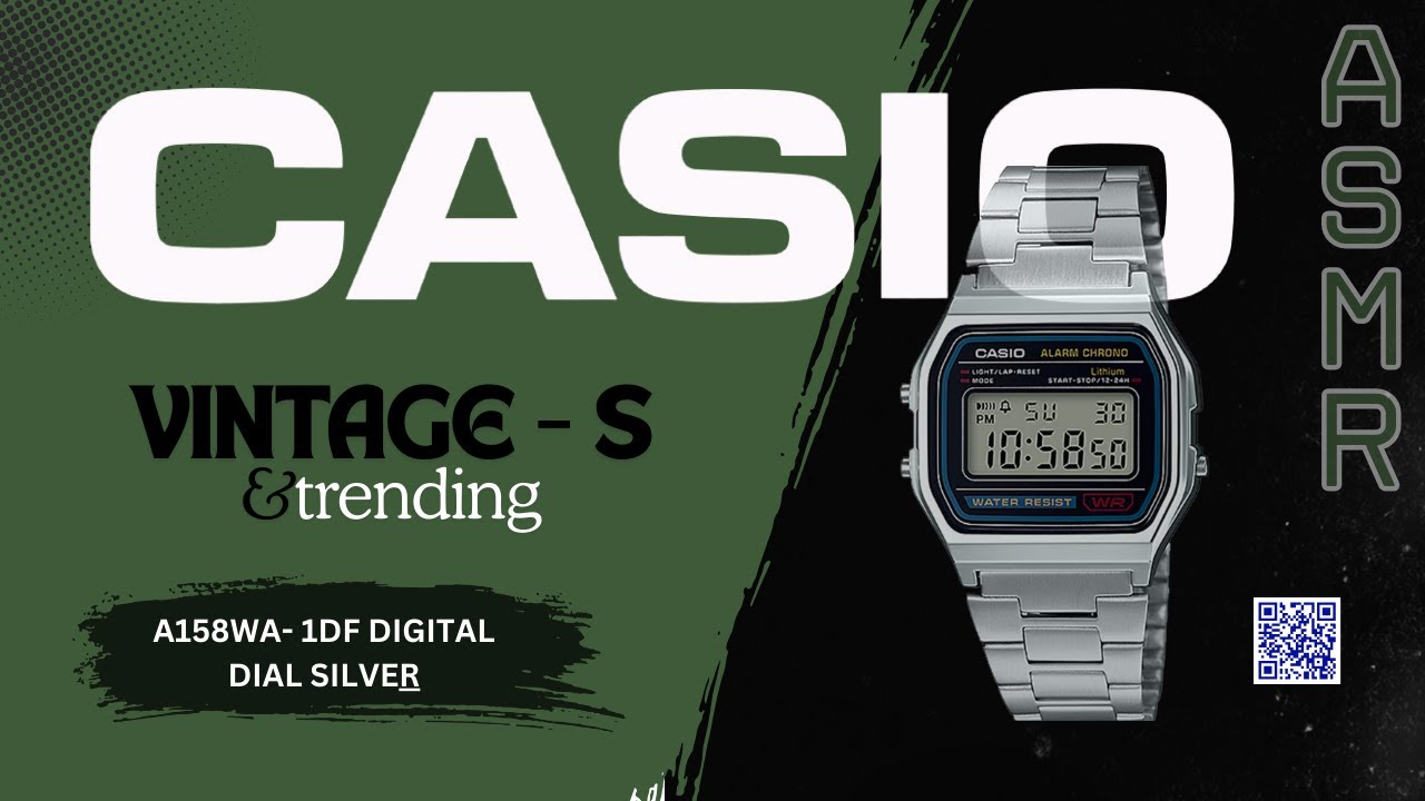 Casio's Vintage Collection: A Fusion of functionality & Legacy I Tech - ASMR - Model - A158WA-1DF