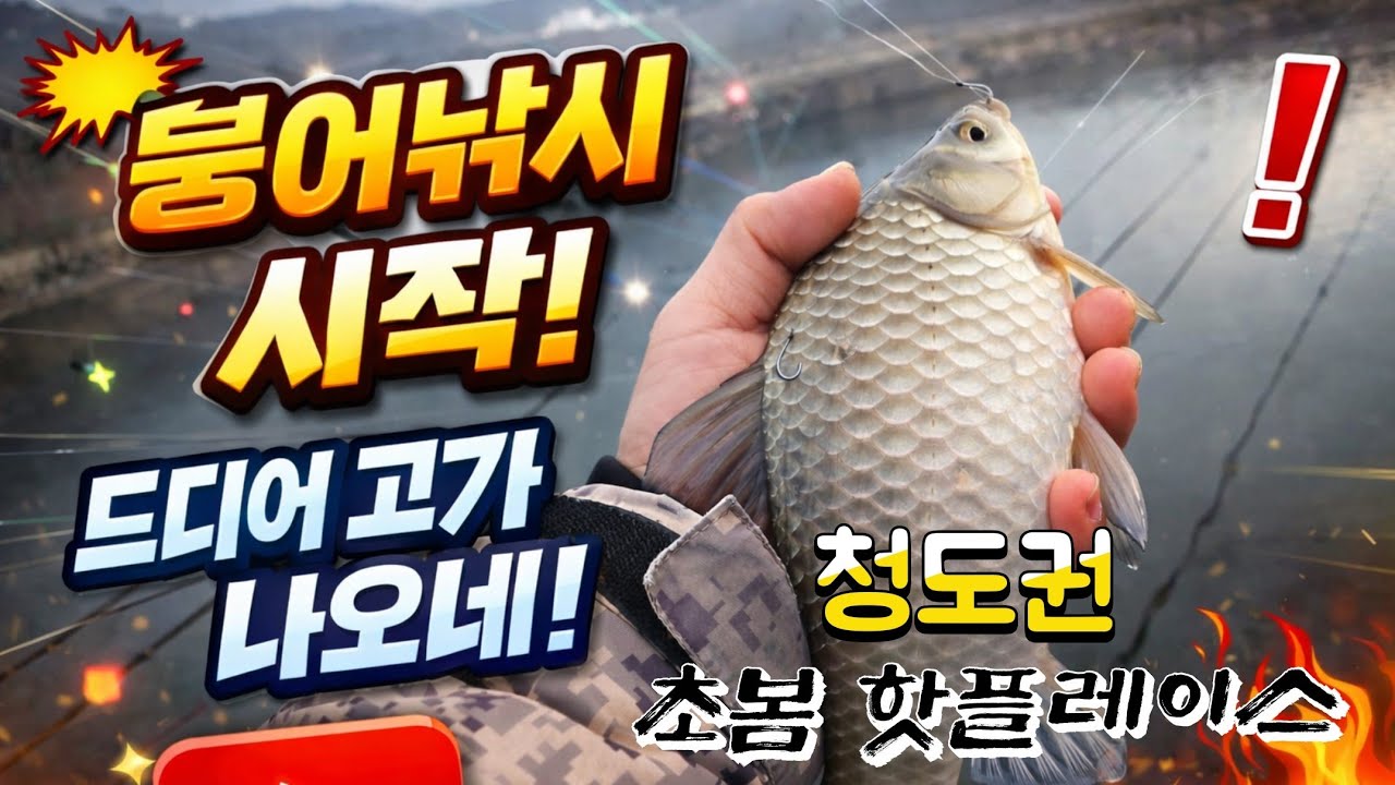붕어낚시 봄이 시작됩니다 청도권 조황정보 각계지 명곡지 풍락지