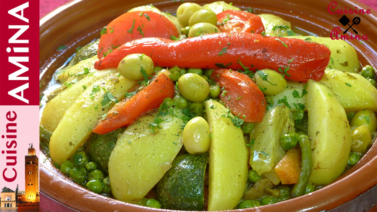 طاجين الخضر متنوعة  لذيذ