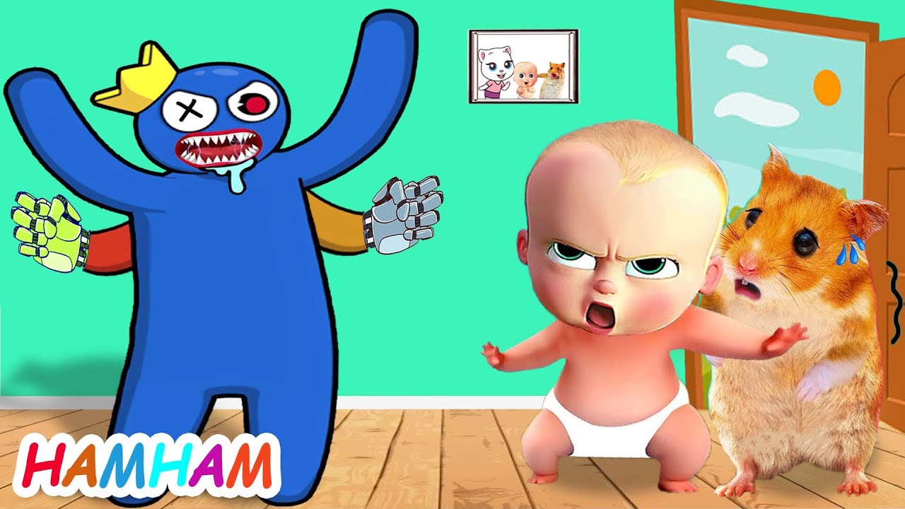 Run Away! HamHam Escape From Zombie Monster In Real Life  Hamster Cartoon