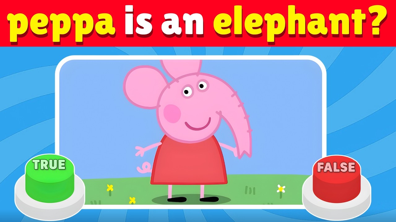 🐷 Can You Pass This Peppa Pig True or False Quiz? ⭕❌ Only Real Fans Score 30/30! | Fun Zone