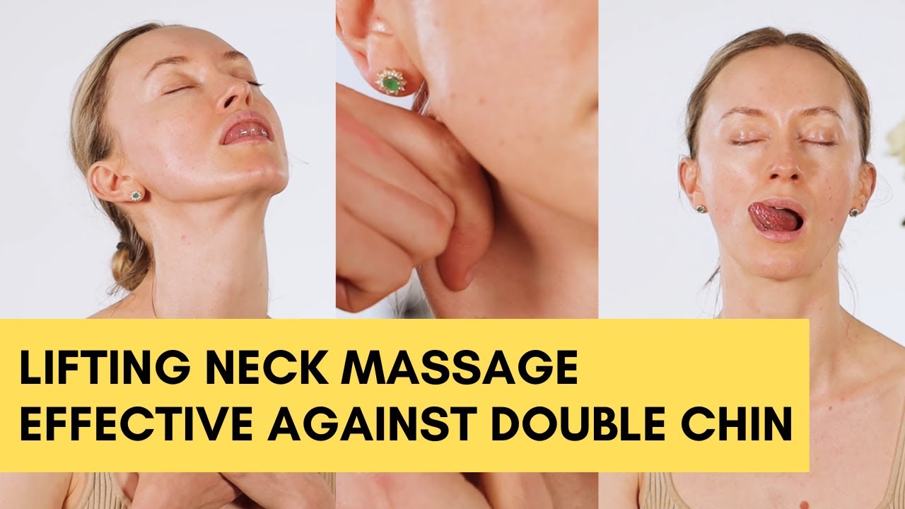 Лифтинг-массаж шеи эффективен против двойного подбородка