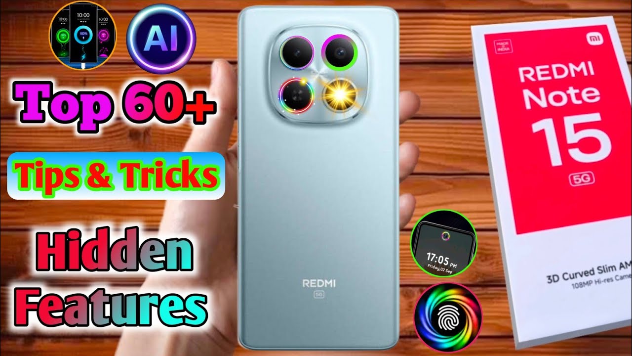 redmi note 15 hidden features, redmi note 15 tips and tricks 