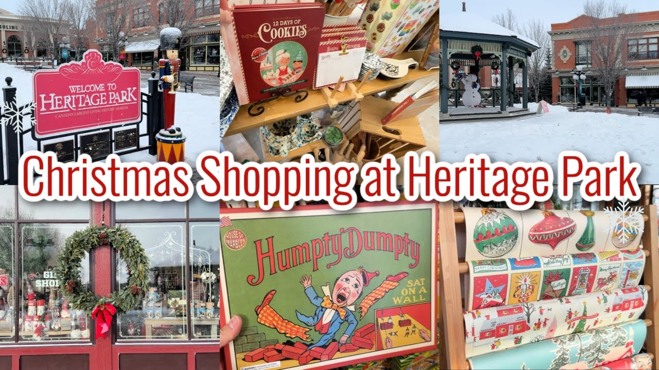 Приходите со мной за рождественскими подарками 🎄 | Праздничный шопинг в Heritage Park, Калгари