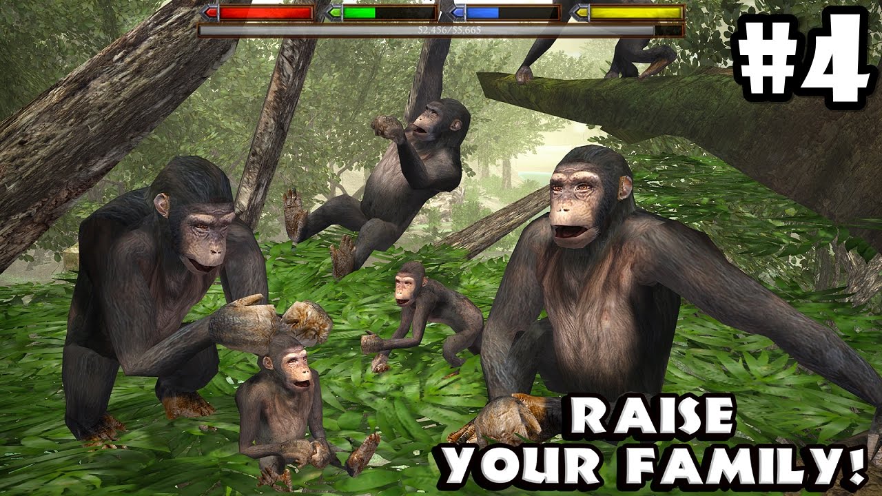Ultimate Jungle Simulator - Chimpanzee : Raise a Family  - Android/iOS - Gameplay Episode 4