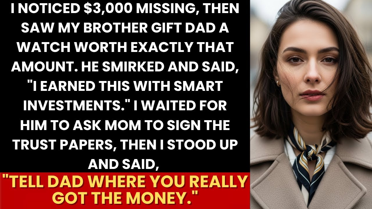 Brother Gave Dad A $3K Watch, Smirked “Smart Investments”—I Exposed Where The Money Really Came From