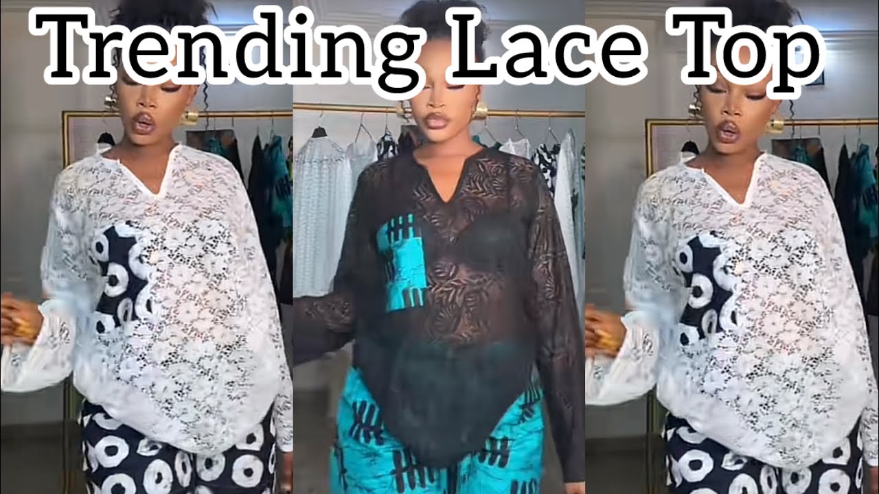 How to make this trending lace top {pattern drafting, cutting and sewing tutorial}