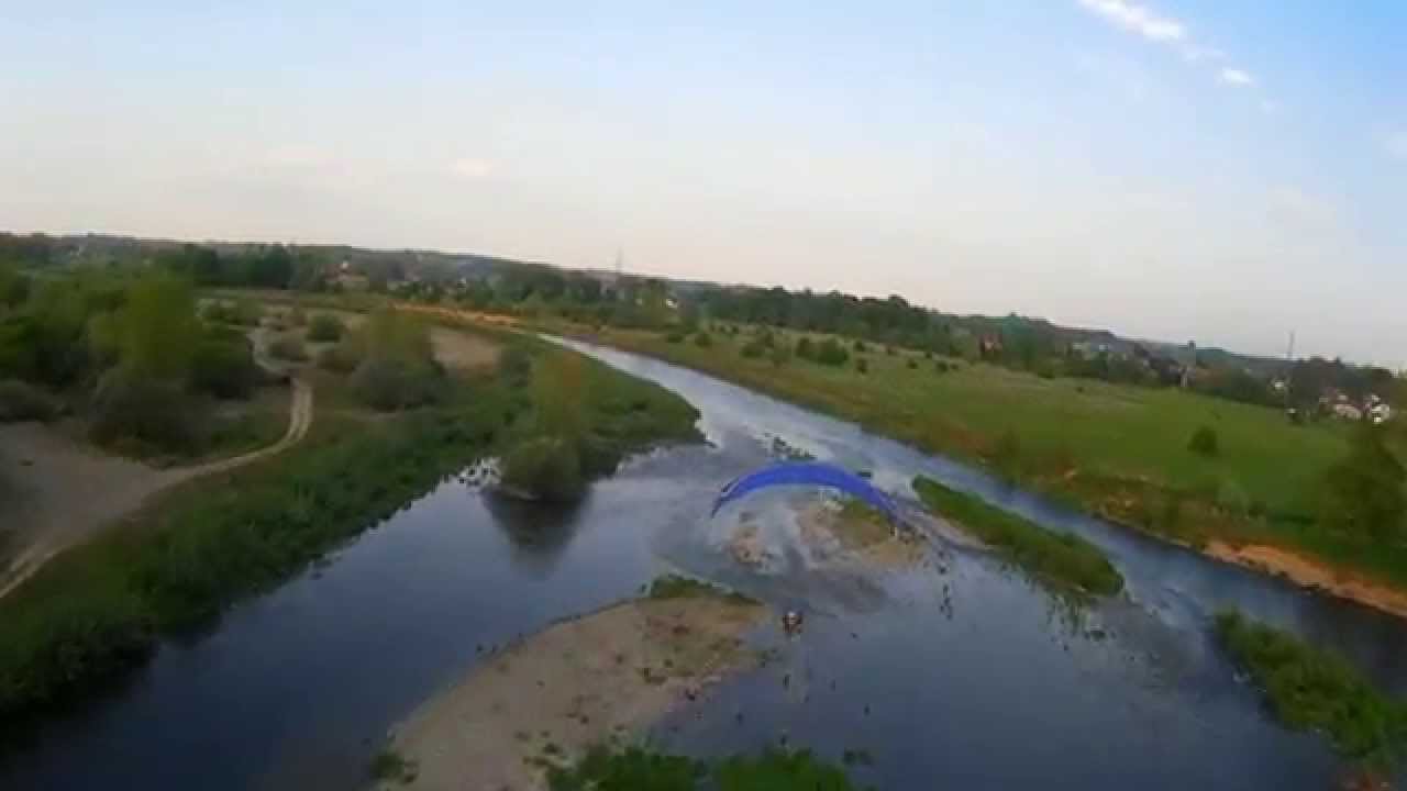 przelot rzeką Sołą do Oswięcimia