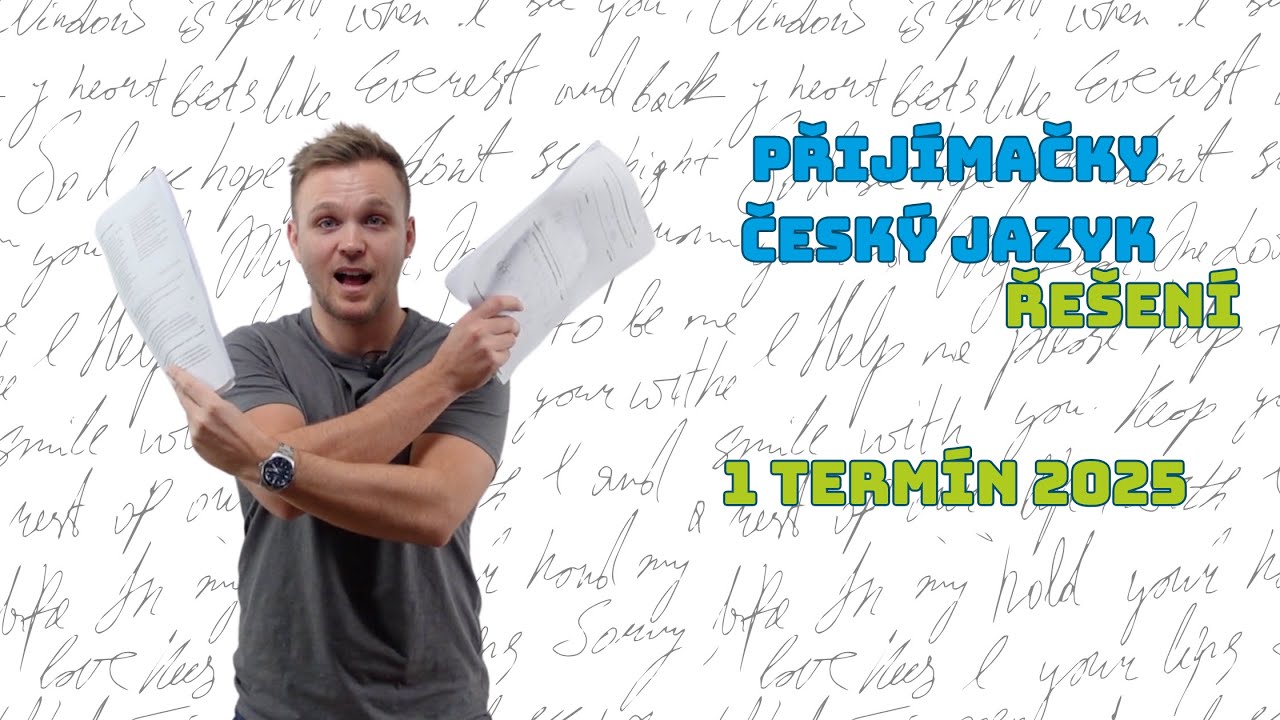 ŘEŠENÍ PŘIJÍMAČKY 2025  | ČESKÝ JAZYK | TAK JAK TO MÁTE? 😁