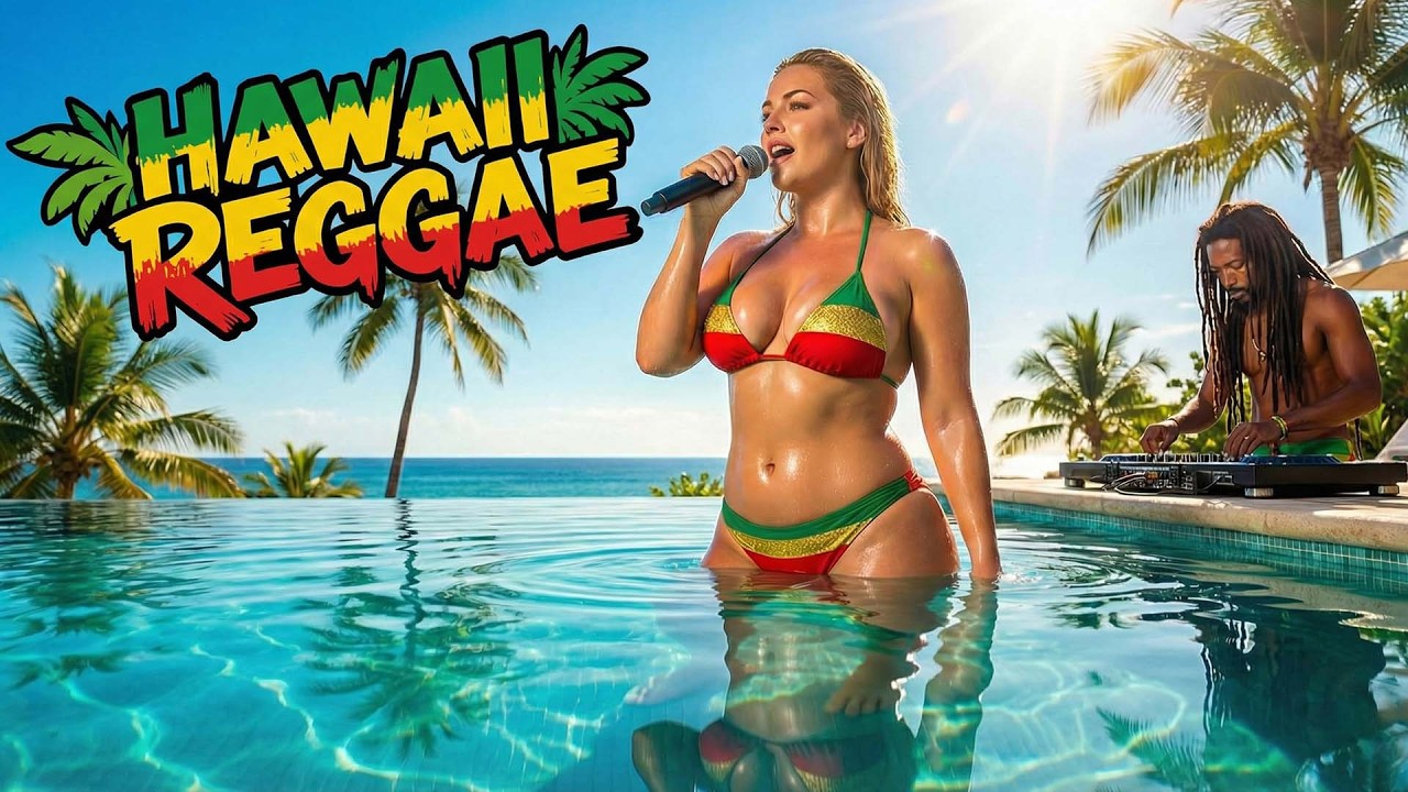 Hawaiian Reggae Poolside 🌴 Tropical Island Vibes & Feel-Good Summer Music ☀️