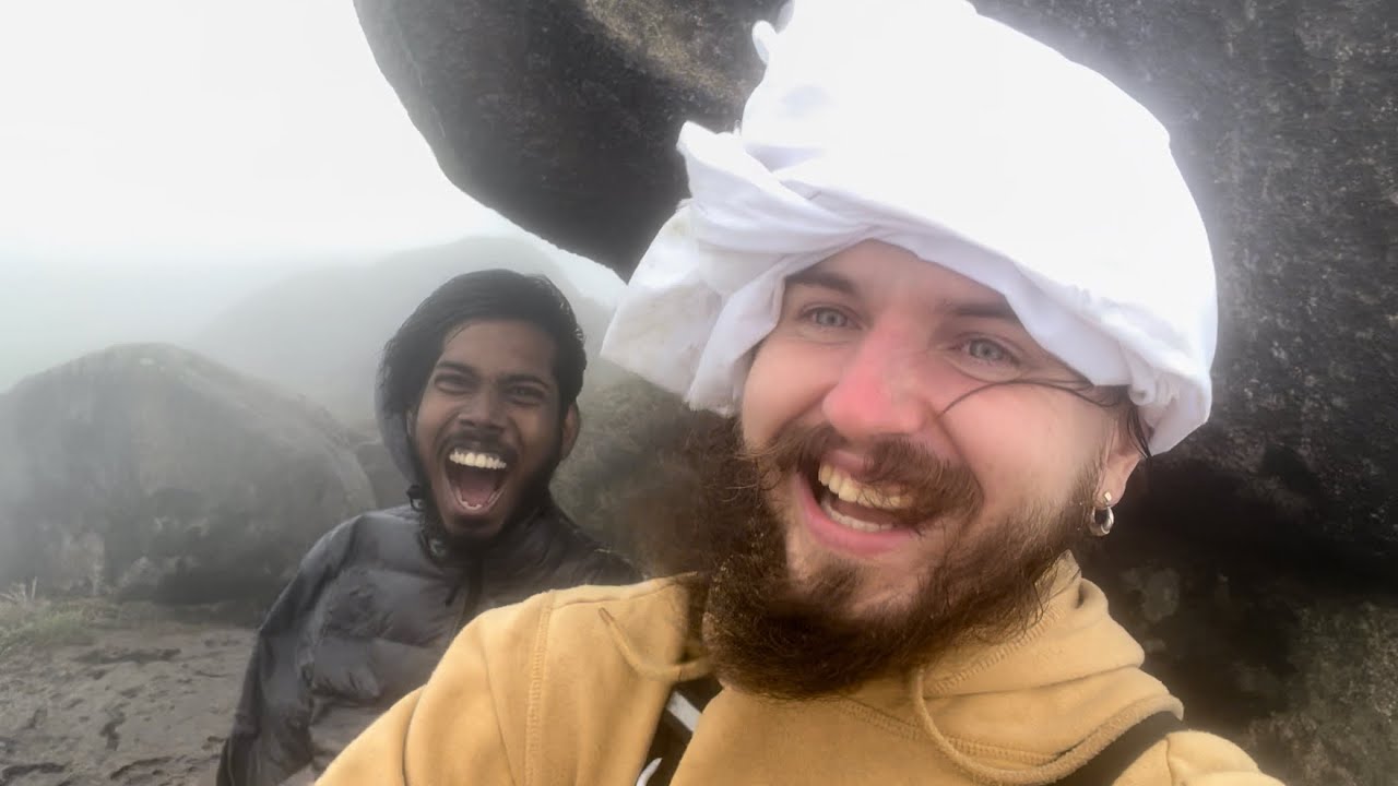 TWO PSYCHOS BATTLE 70KM WIND ON TOP OF MOUNTAIN.