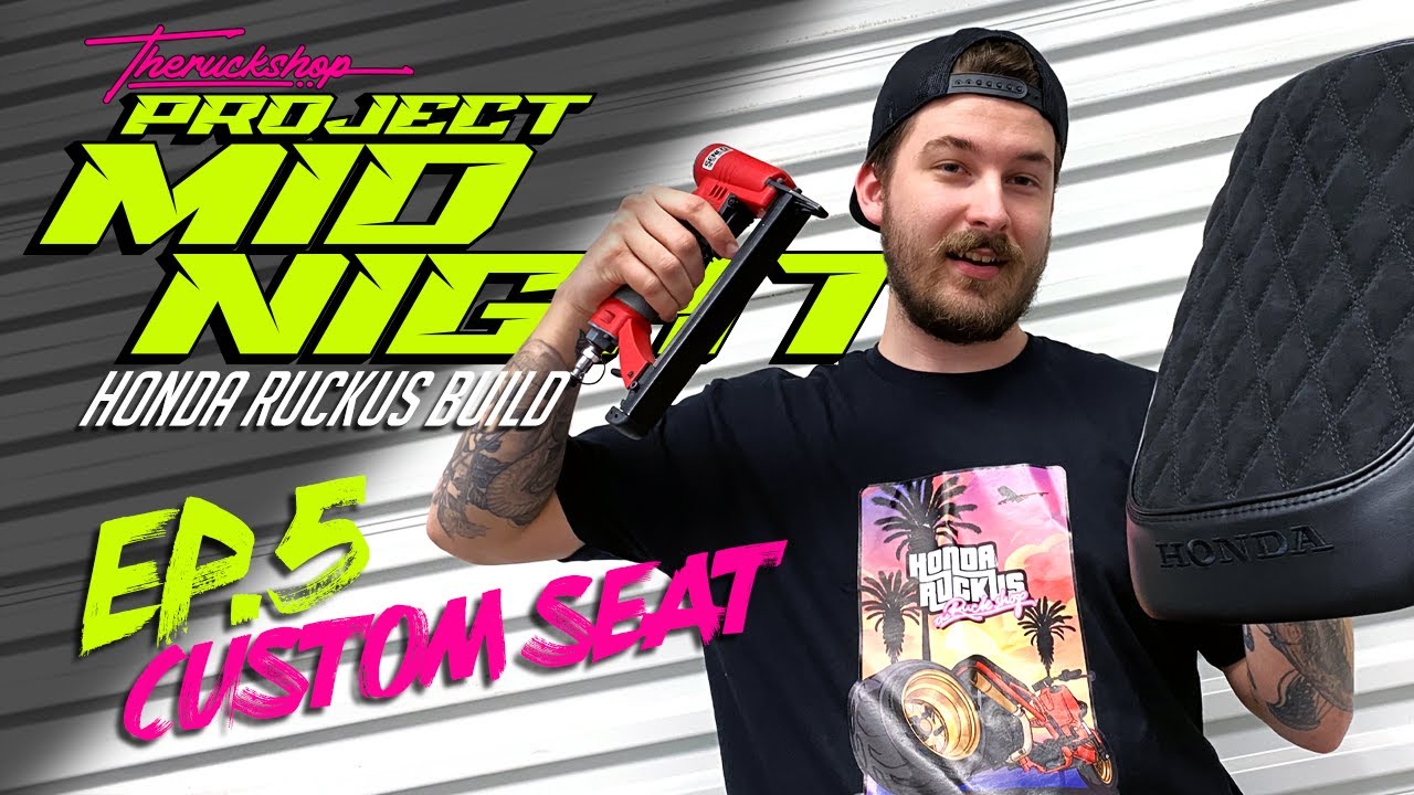 TRS Project Midnight GY6 Build Series -ep5 Custom Seat Upholstery