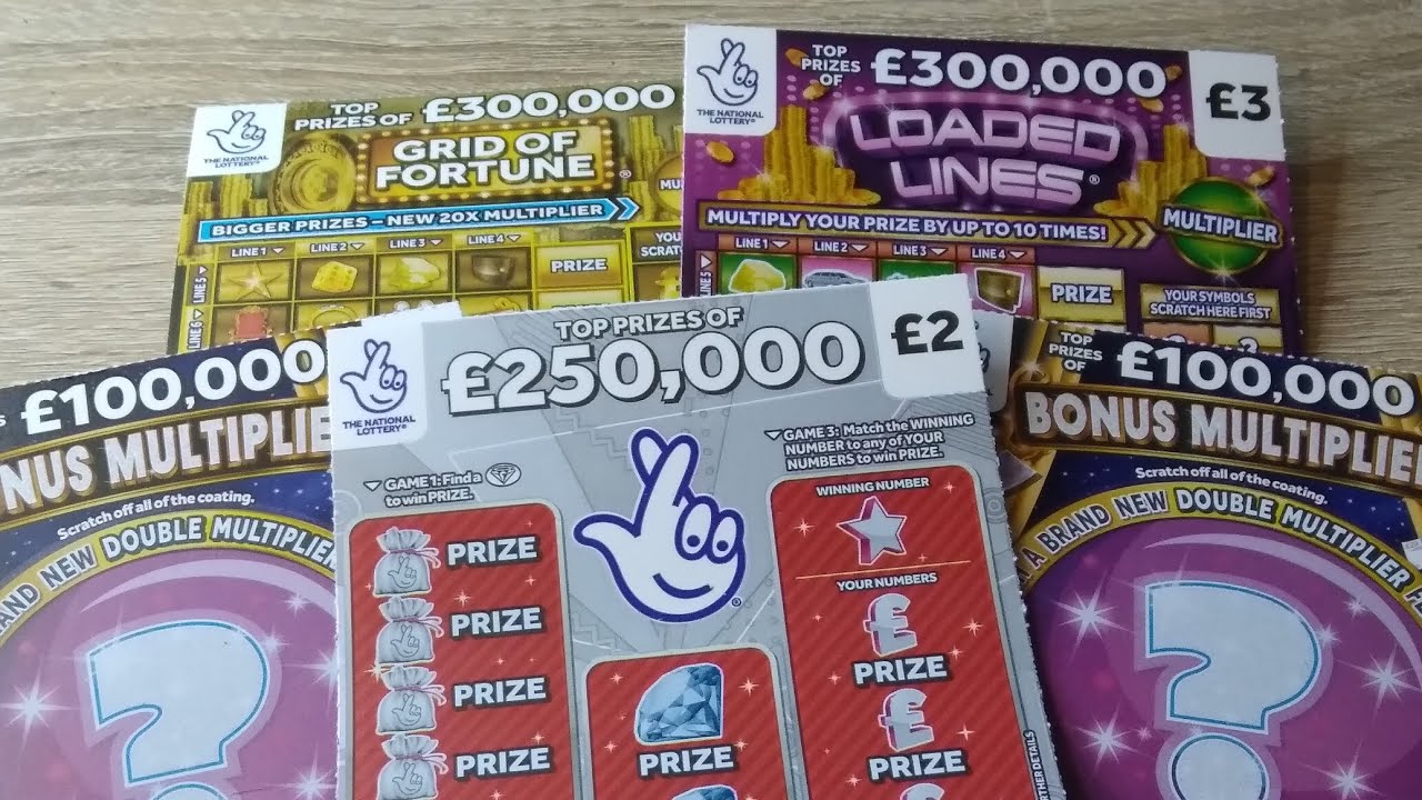 Scratch card mix UK Lotto cards