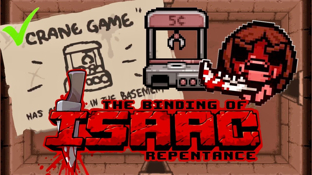 [60 fps] the Binding of Isaac: Repentance - Unlocking the CRANE GAME machine [no commentary]