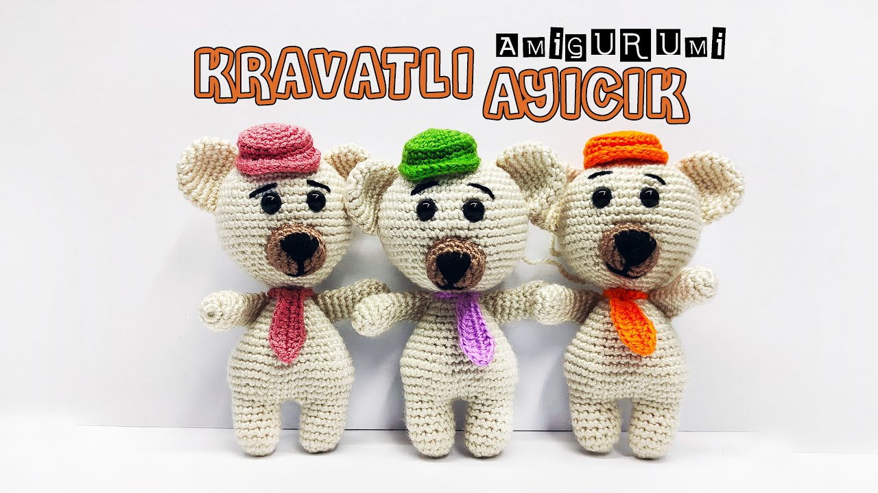 Amigurumi Şapkalı Kravatlı Ayıcık