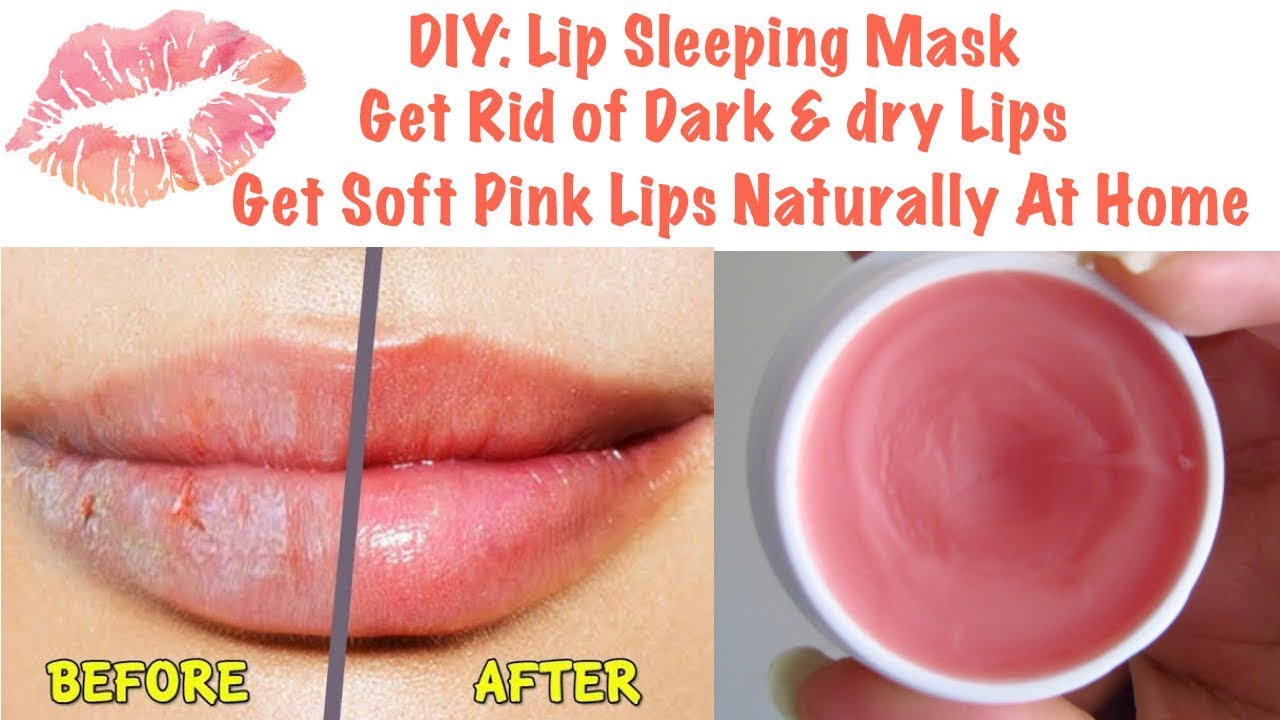 DIY Lip Sleeping Mask for Soft Pink Lips || Get Rid of Dark Dry Lips
