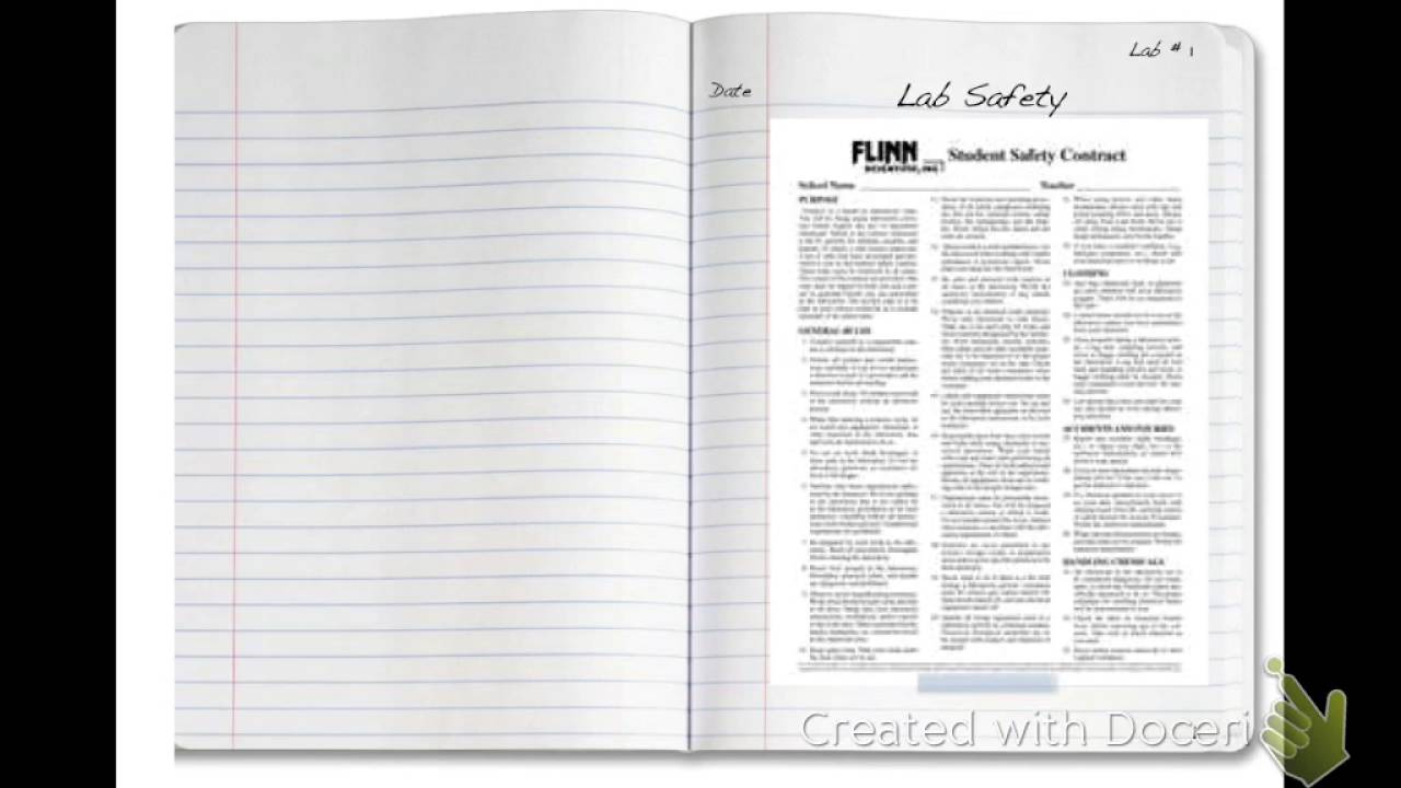 How to Set up Your Lab Notebook