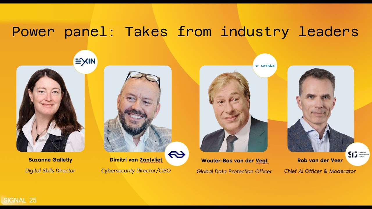 SIGNAL' 25 | Discussion panel with Randstad, NS, and EXIN