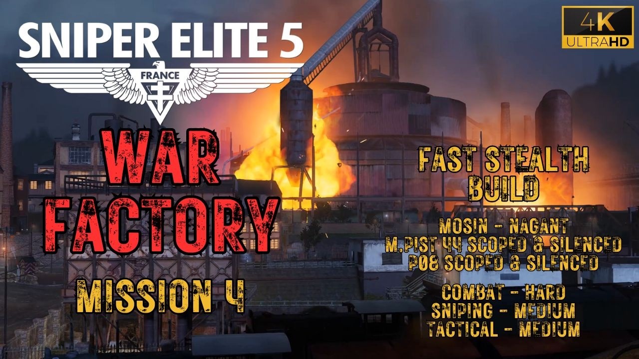 Sniper Elite 5 War Factory, миссия 4