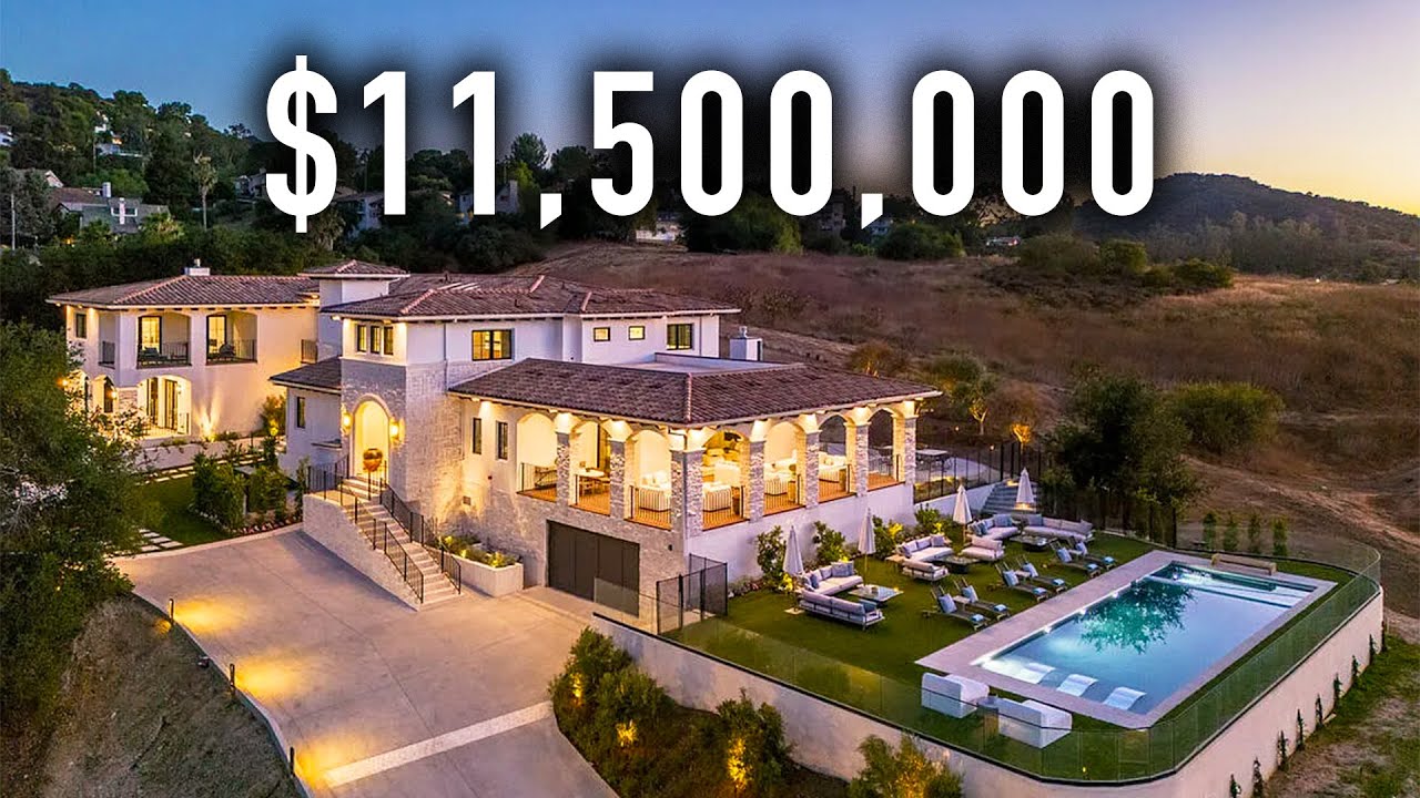 Inside an $11,500,000 Calabasas Mega Mansion on 5 Acres of Land!