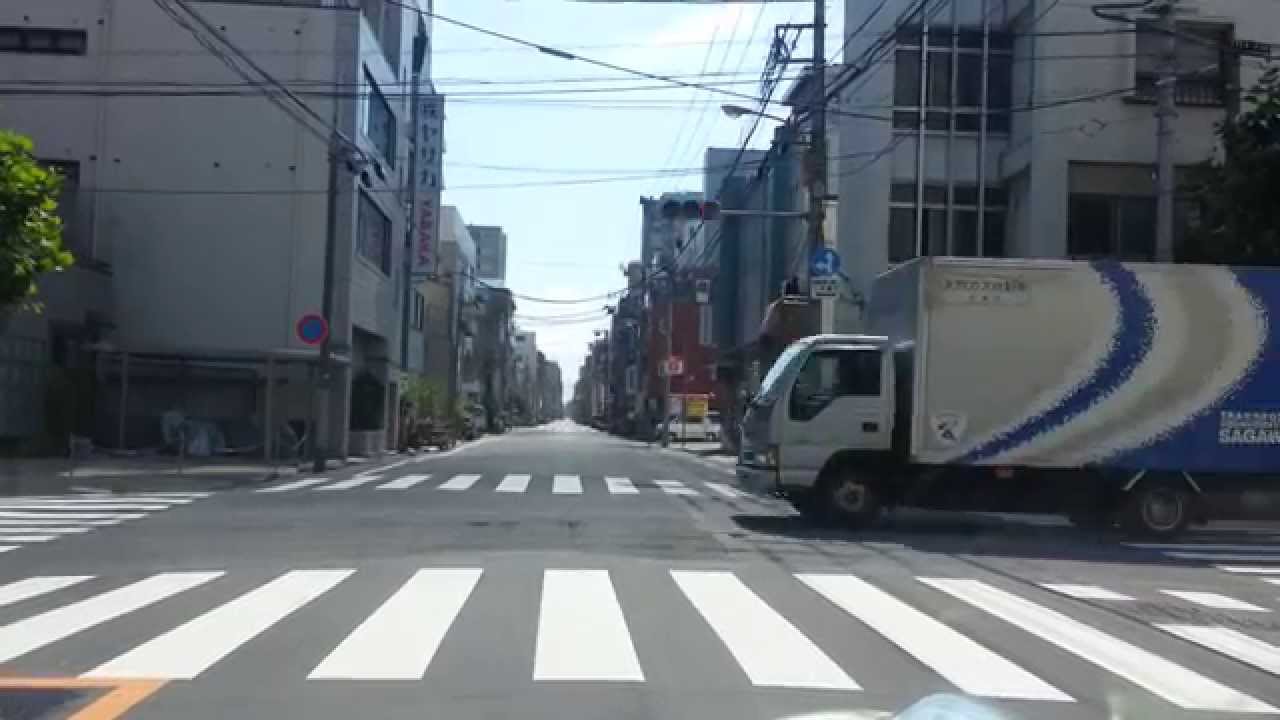 馬車道通り~四つ目通りまで（車載動画）墨田江東Tokyo,Japan.