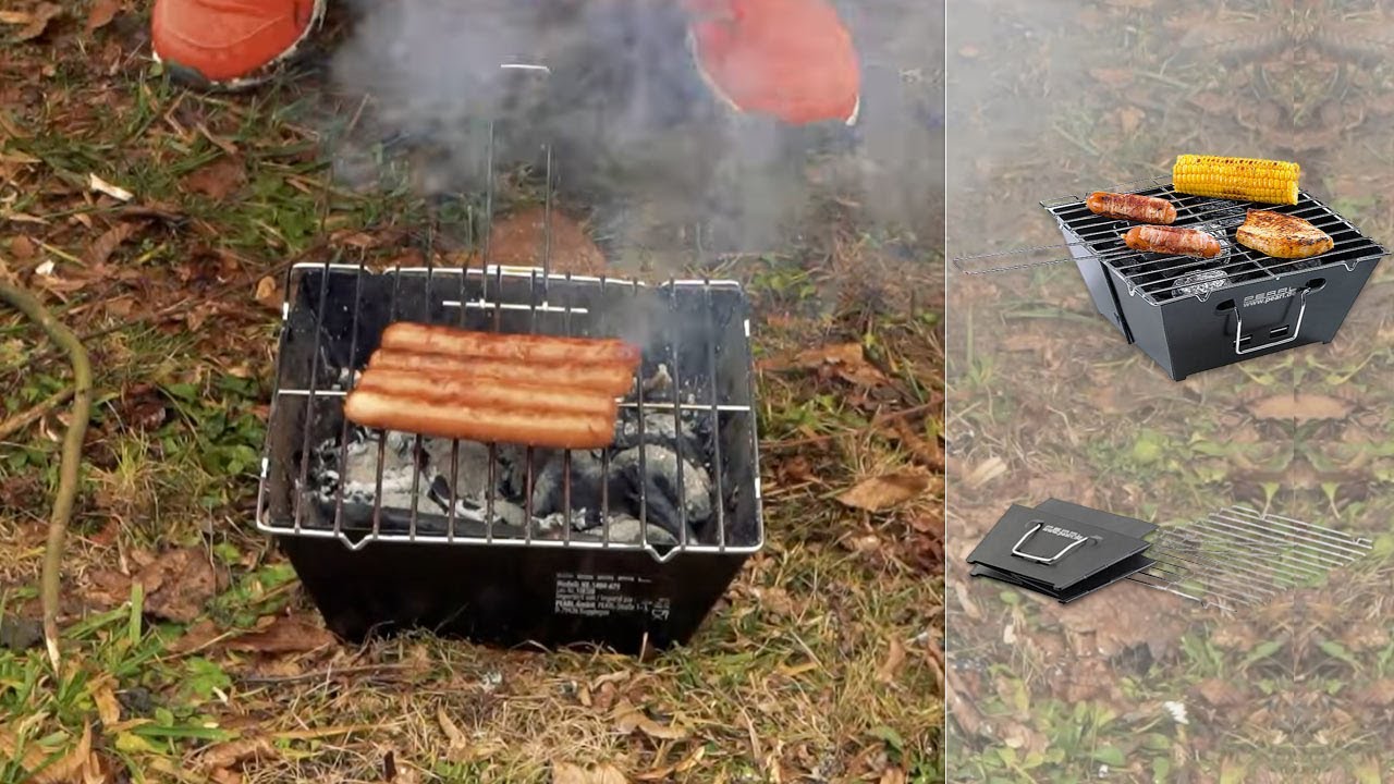 Barbecue pliable plat à charbon Pearl [PEARLTV.FR]