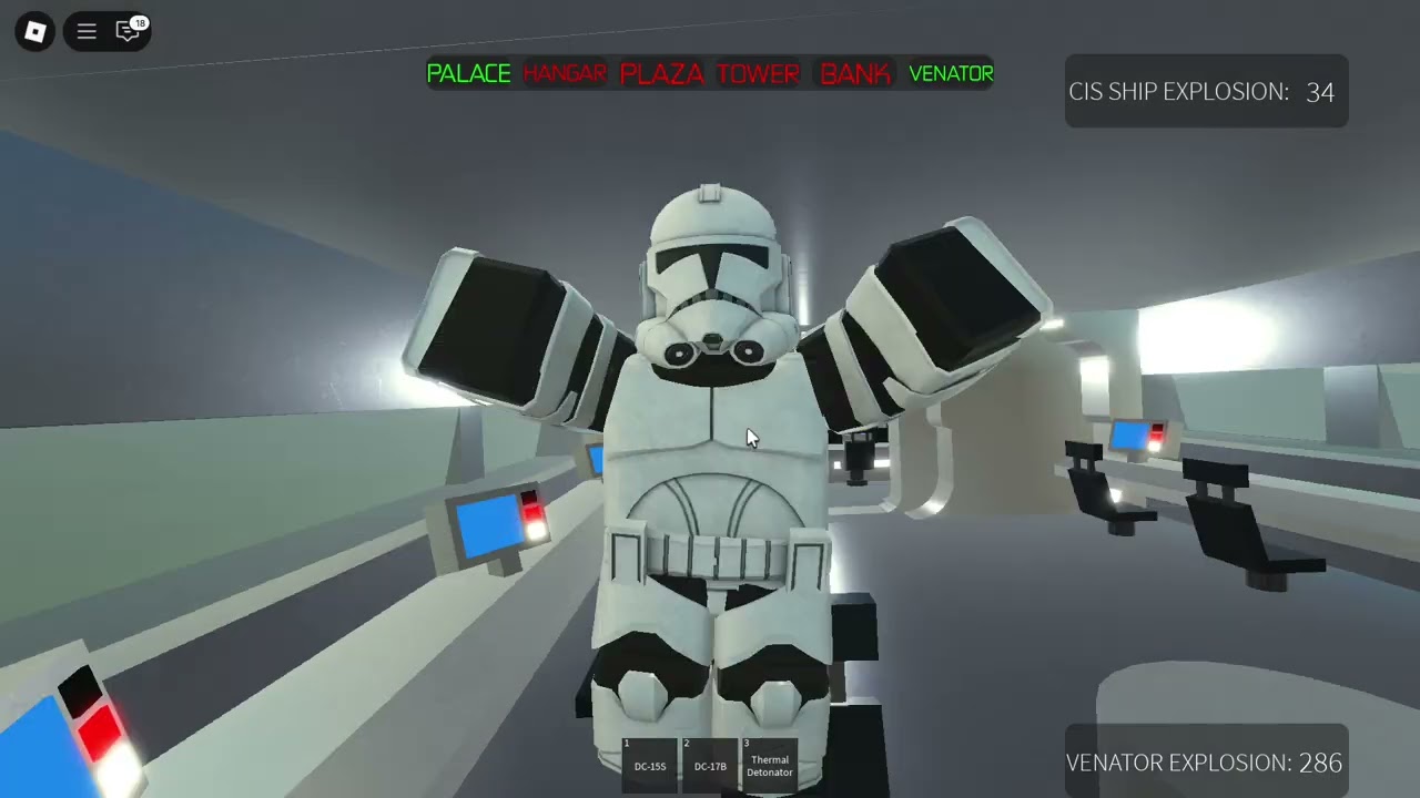 Playing the Battle of Naboo - Roblox