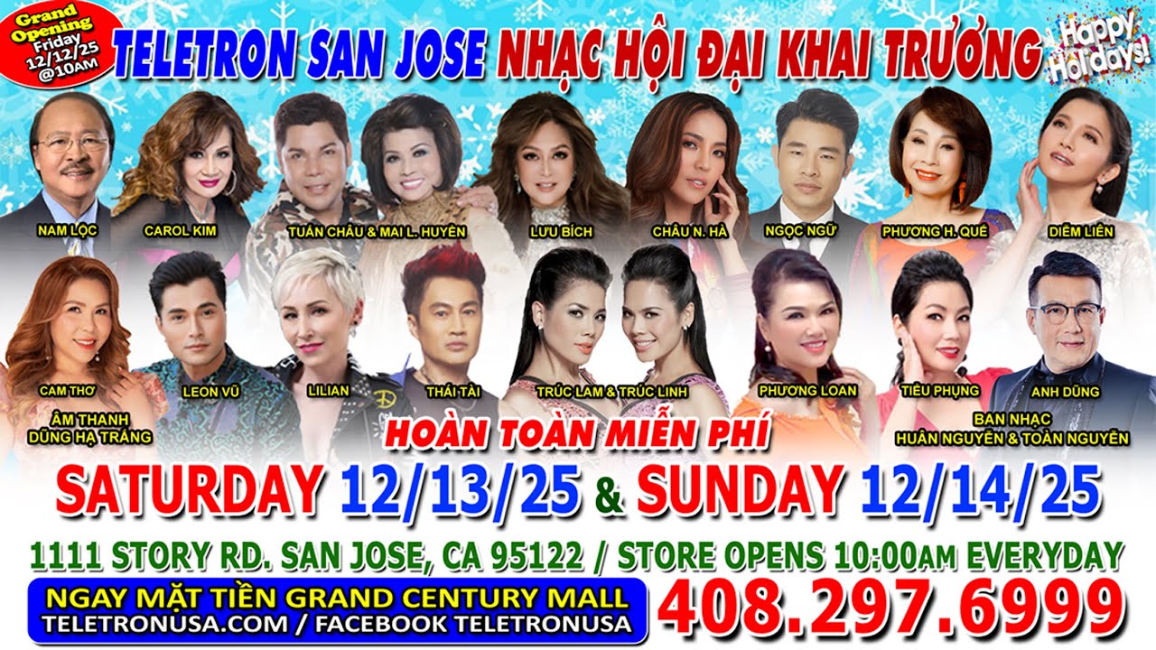 CHUYỆN G&Igrave; SẼ XẢY RA TẠI GRAND CENTURY MALL SAN JOSE TRONG NHỮNG NG&Agrave;Y TỚI..!? NHIỀU CA NGHỆ SĨ...