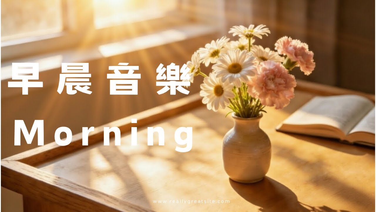 「早晨音樂時光 | 新的開始鋼琴音樂 1小時 | 早晨療癒旋律 | 放鬆·專注·讀書·工作 | 鯨魚水晶音樂 | 祝願好運與幸福」