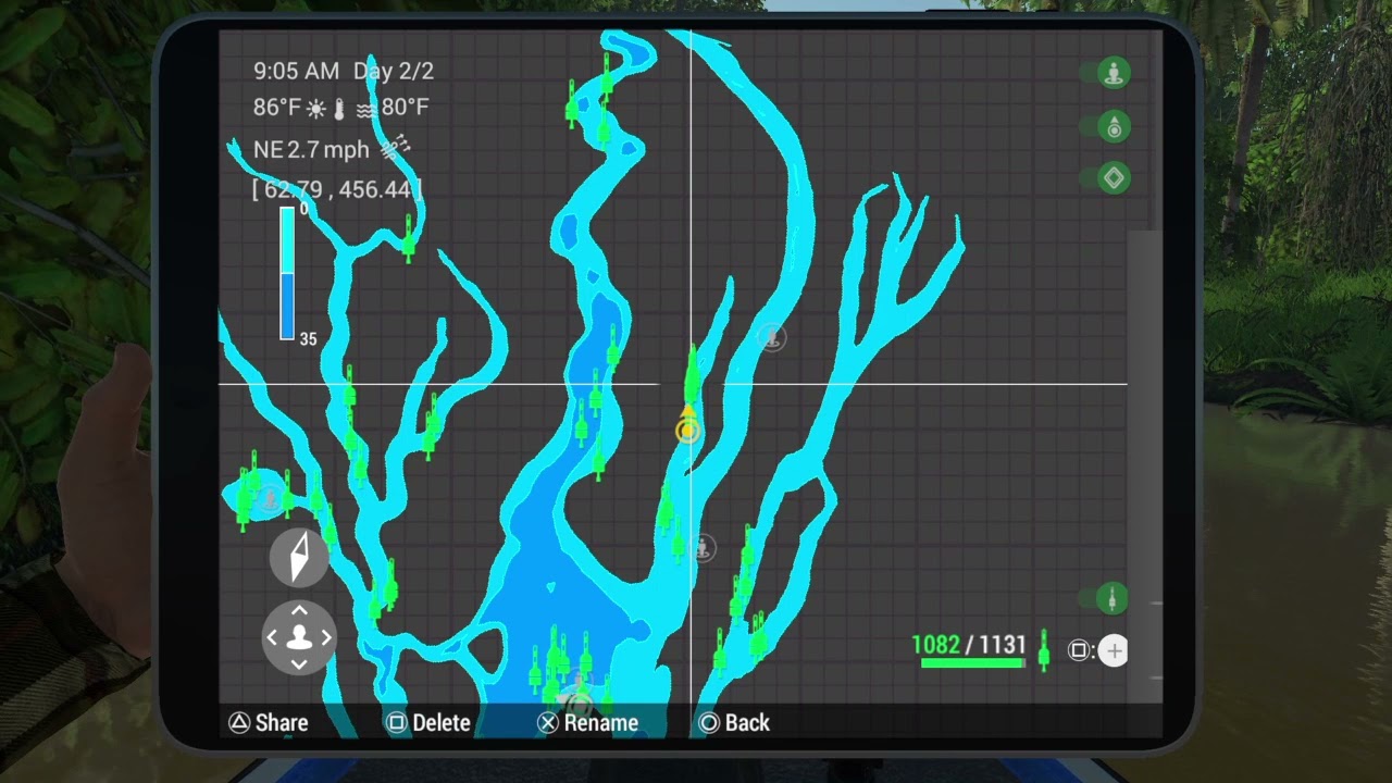 2 More Unique Red Peacock Bass Locations on buzzbait Marron River Fishing Planet
