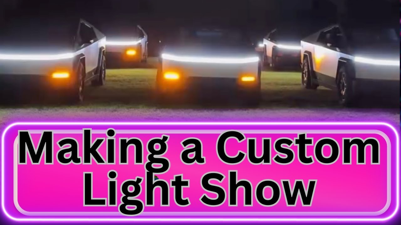 Как заставить свой Tesla Cybertruck танцевать с помощью огней!