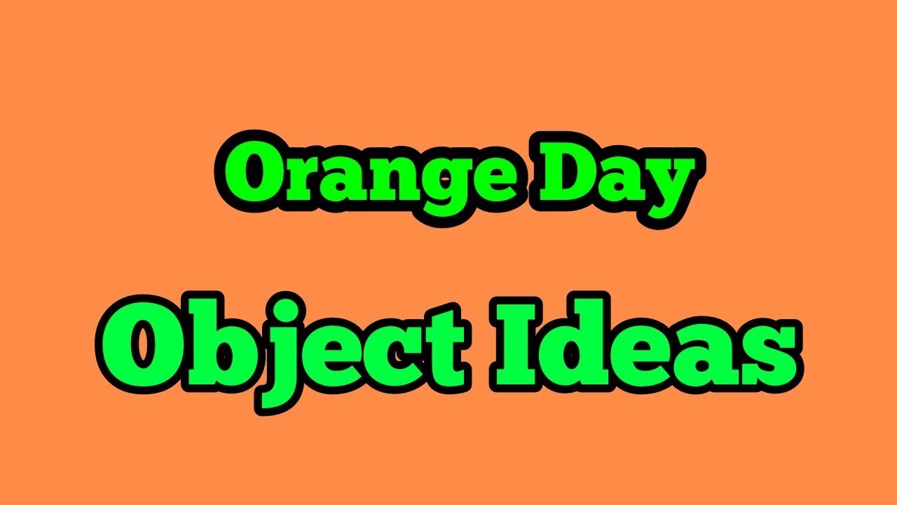 Orange Day Celebration at School // Orange Object ideas // Mithu Fashions