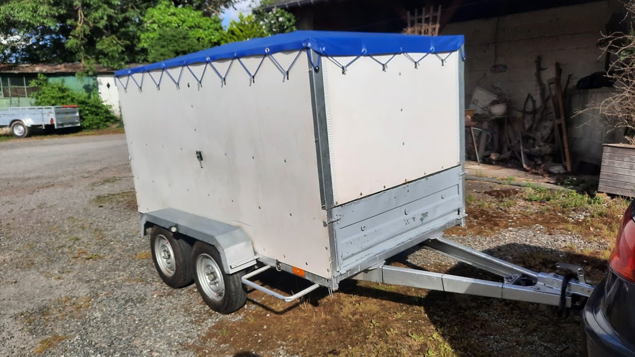 Restauration #2  d'une remorque Double  Essieux   Et transformation en remorques fermer !