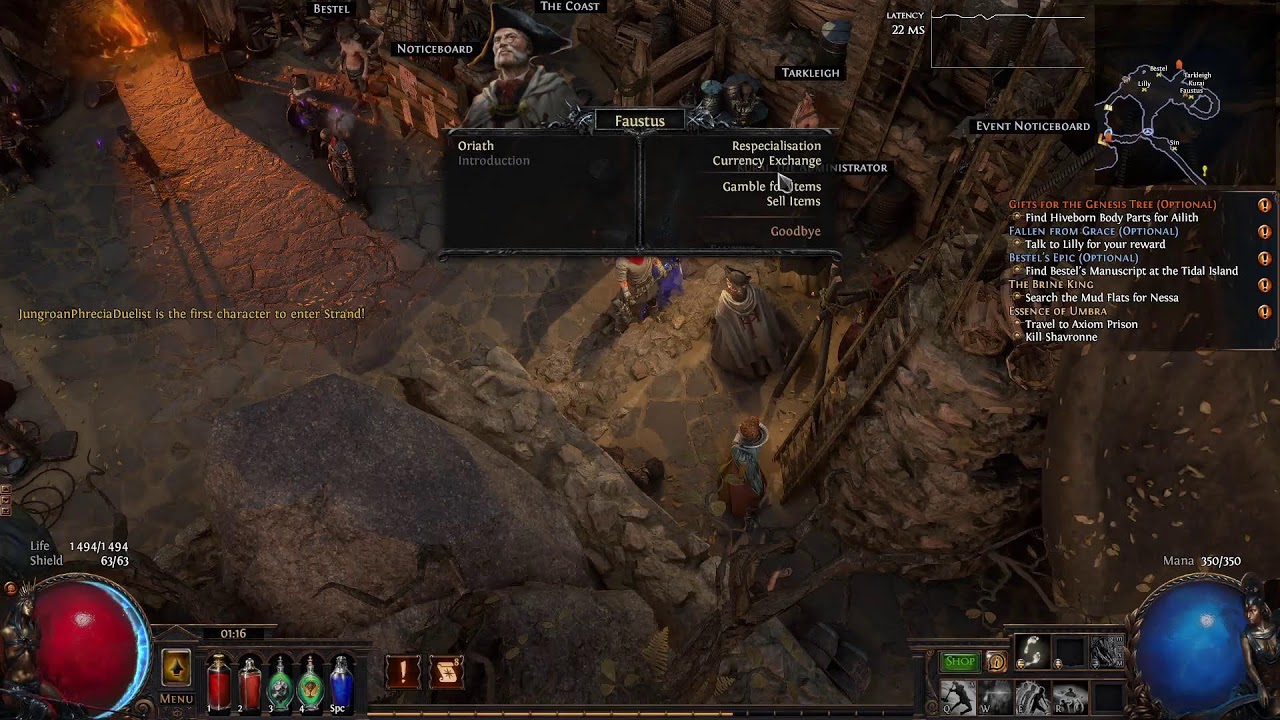 Crit Nasus 530lp start, poe phrecia later