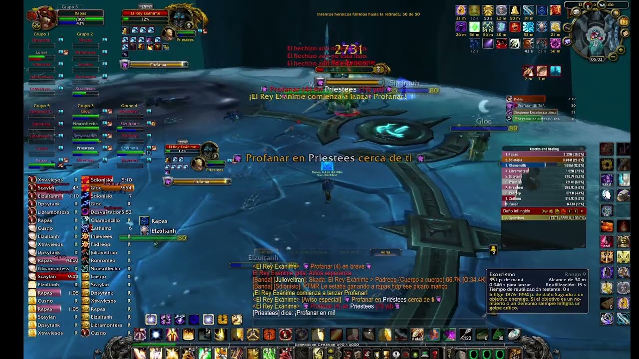 ULTIMOWOW ICC25N Lich king -  ya pero en tu guild hay este tipo de raids ?  :3  pala 50000 mana