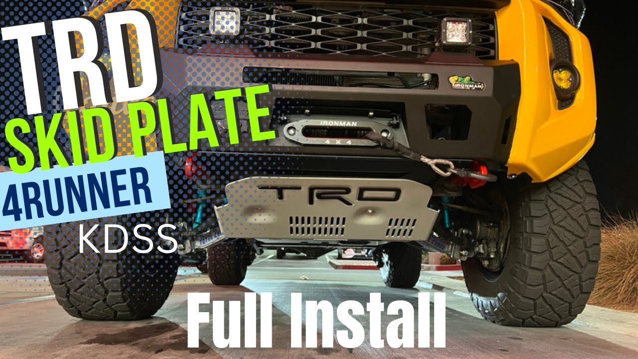 Установка защитной пластины Toyota TRD для Runner 5-го поколения с KDSS | Cartrimhome
