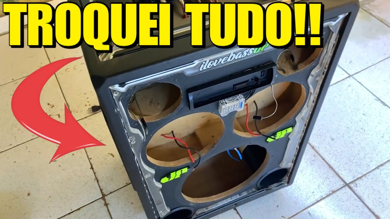 TROQUEI O GRAVE E OS MÉDIOS DA MINHA CAIXA BOB (Tocou Muito Forte!)