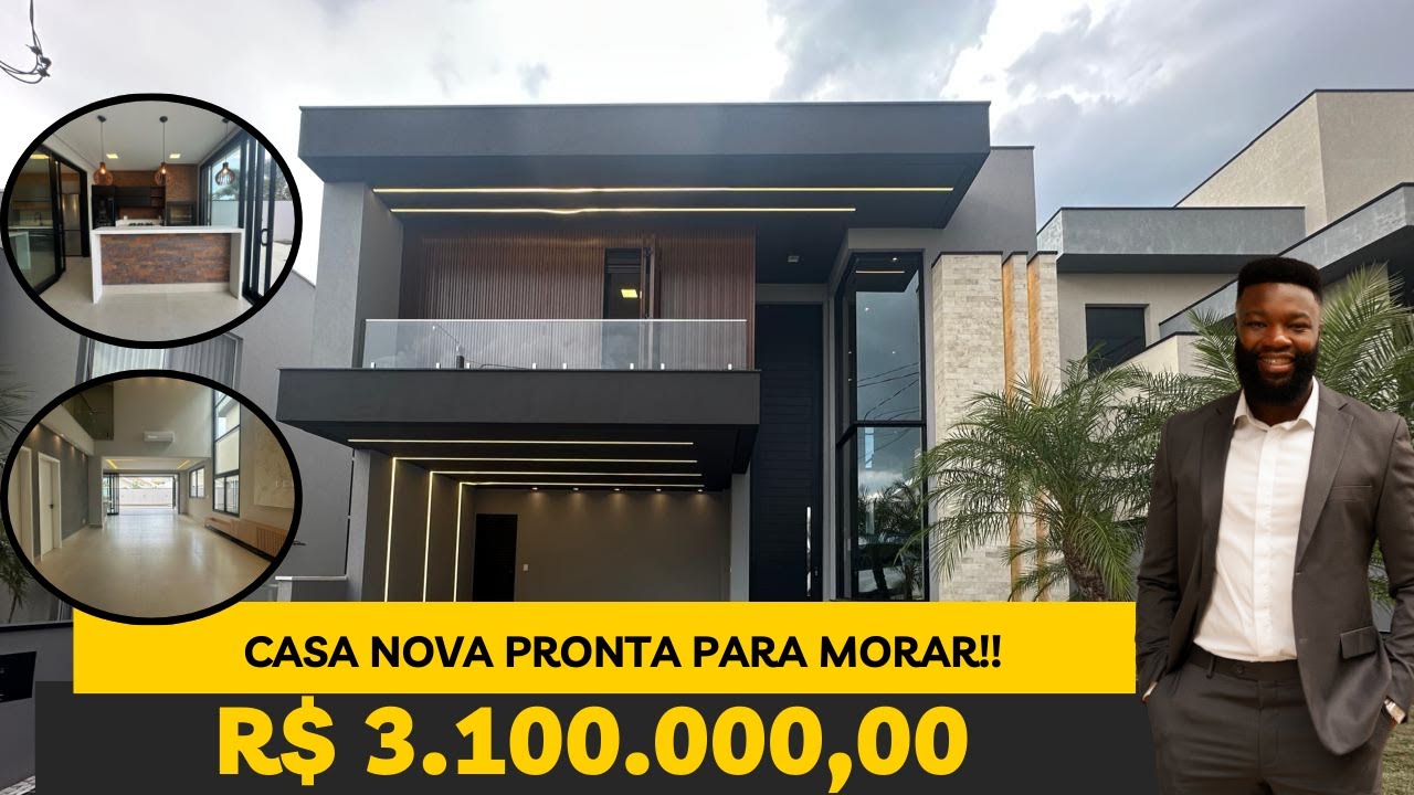 CASA NOVA, PRONTA PARA MORAR NO SWISS PARK, CAMPINAS-SP