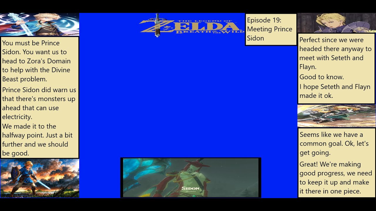 Breath of the Wild episode 19 Meeting Prince Sidon