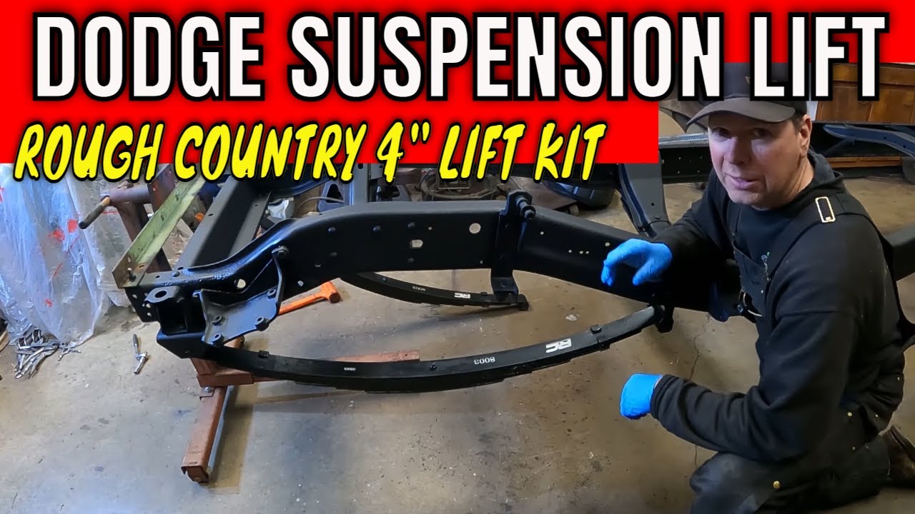 Rough Country 4 Inch Leaf Spring Install:  1980 Dodge W200