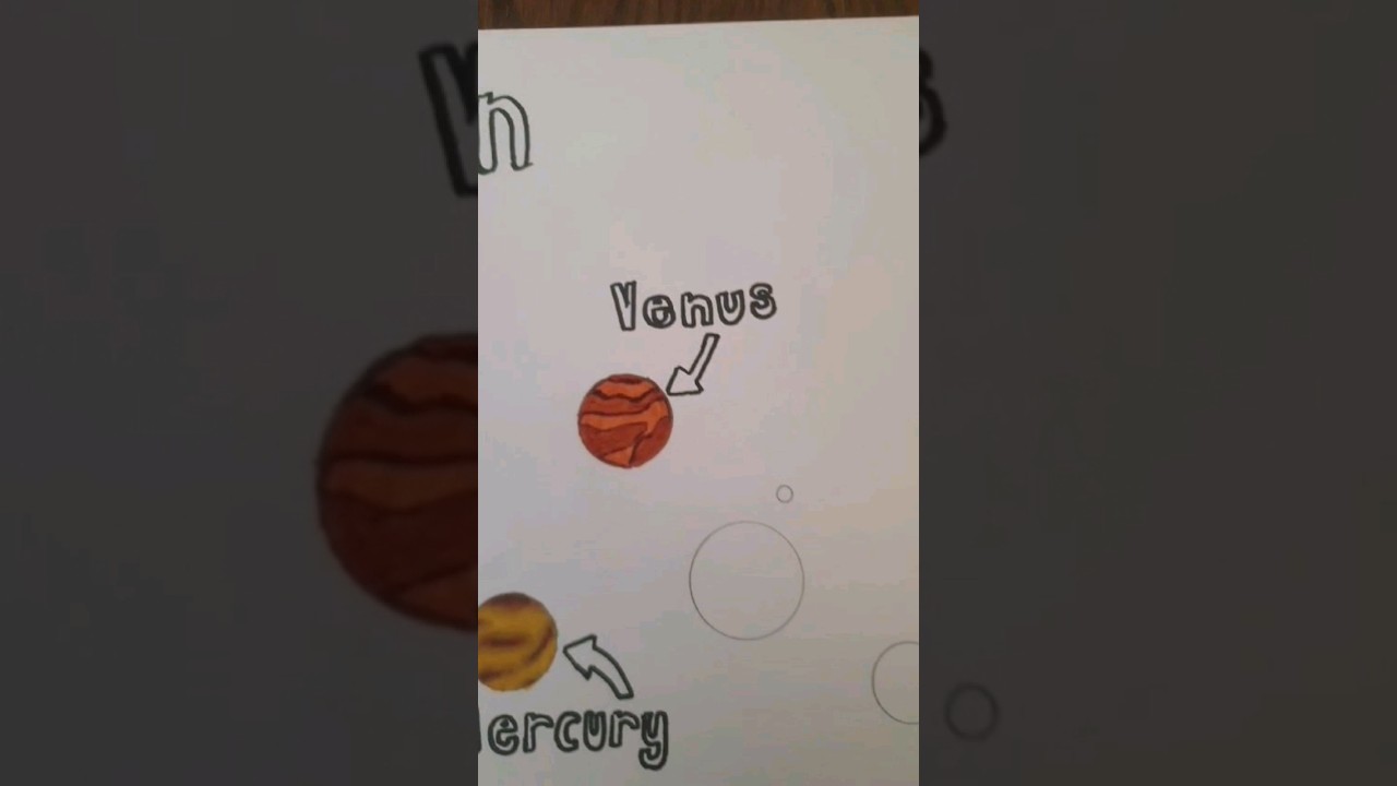 Solar System 3/10 Transition #Venus #Eclipse #ohuhu #art #drawing