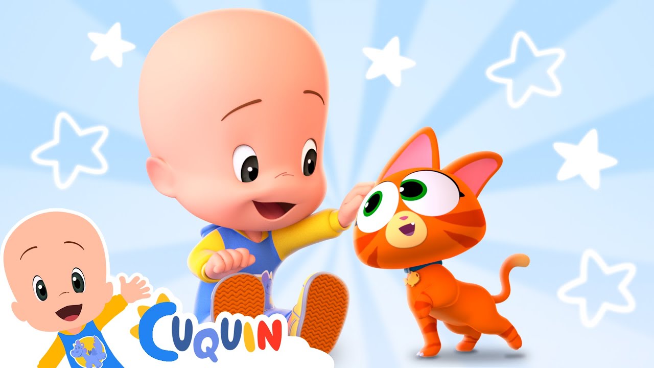 Cuquín juega con una gatita . Cleo y Cuquín en Español.