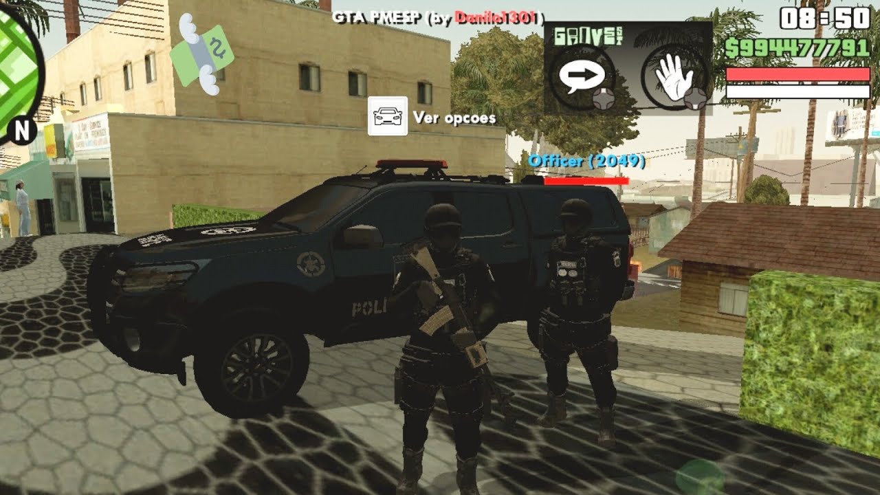 TENTARAM ROUBAR A LUZ DO DIA, MAIS A BOPE TAVA NA ÁREA. FUGA + ARMAS | GTA SA ROTINA POLICIAL BOPE