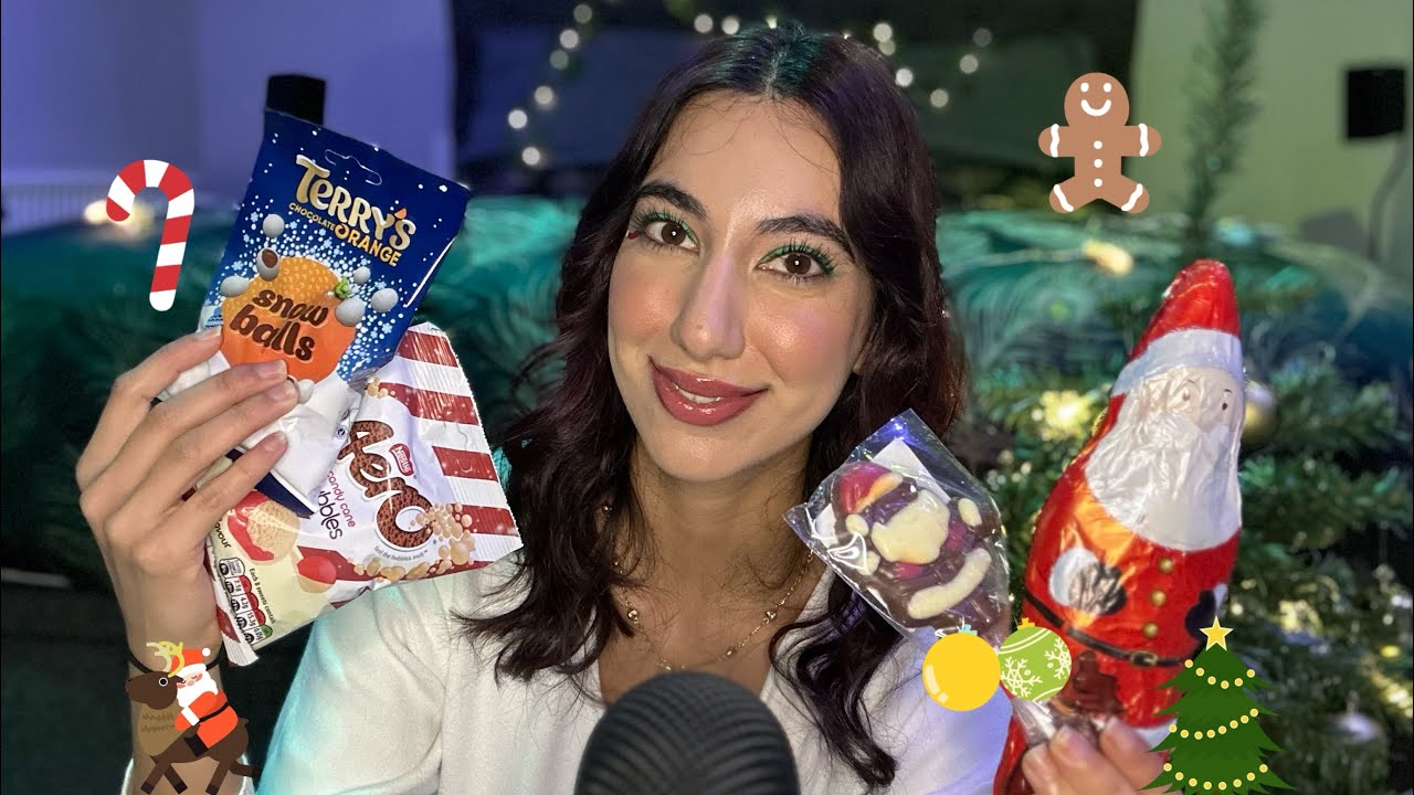 ASMR Trying Christmas Themed Chocolates 🎄🍫
