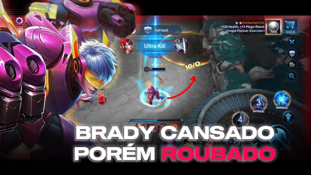 《Heroes Evolved》 Brady Full Gameplay – 16/0/4 KDA | S37 Ranked