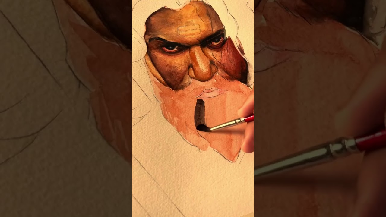 DOMS | Chhaava Artwork Using Amariz Watercolour Cakes