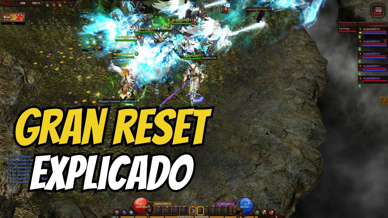 Gran Reset - C&oacute;mo se hace y Para qu&eacute; sirve en MU Online (MTM)