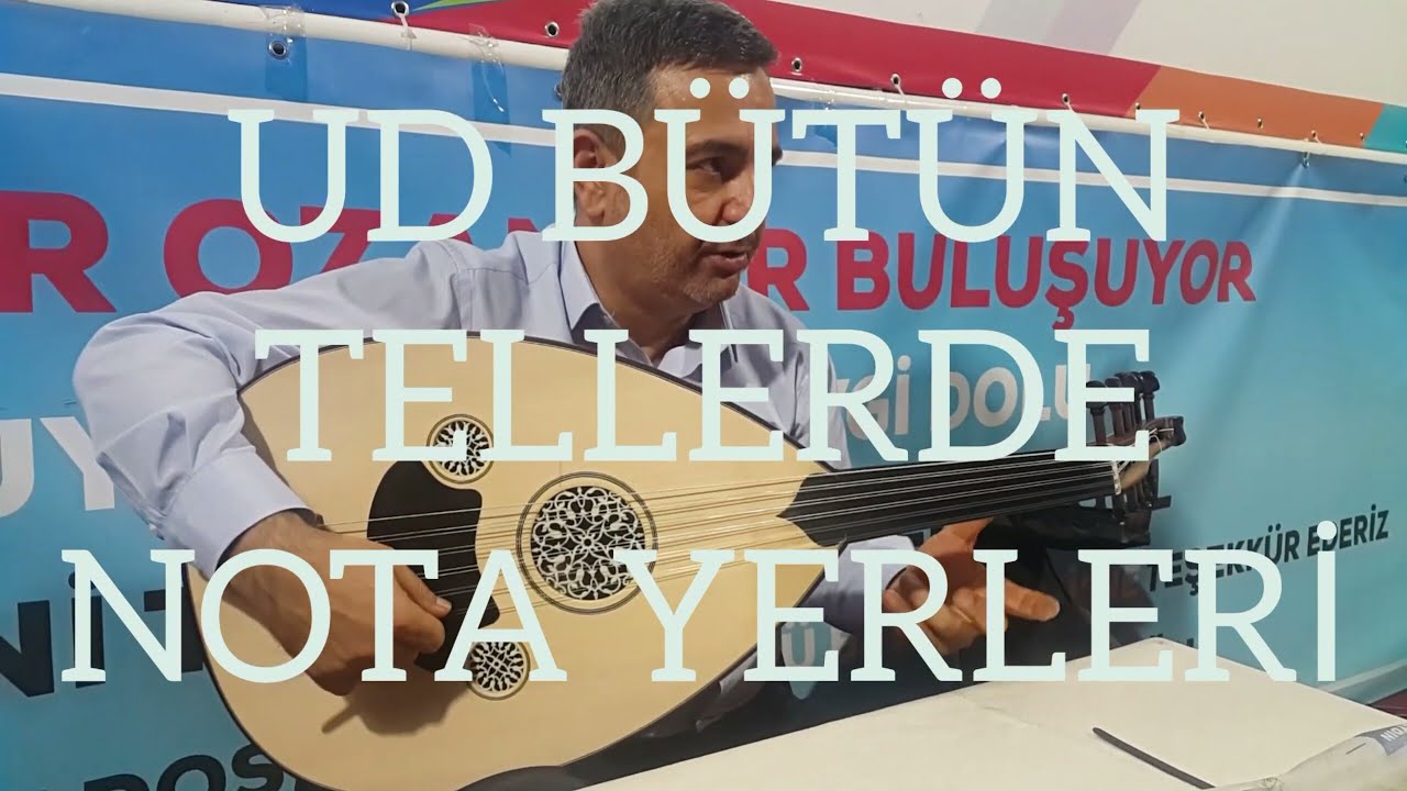 Ud Bütün Tellerde Nota Yerleri