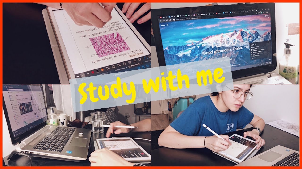 14 ore de productivitate înainte de sesiunea online // study with me 📝