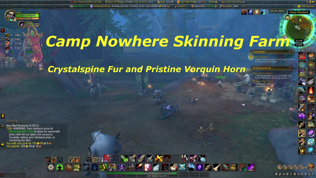 In the dark on where to find  Crystalspine Fur or Pristine Vorquin Horn?  Let me show you the light.